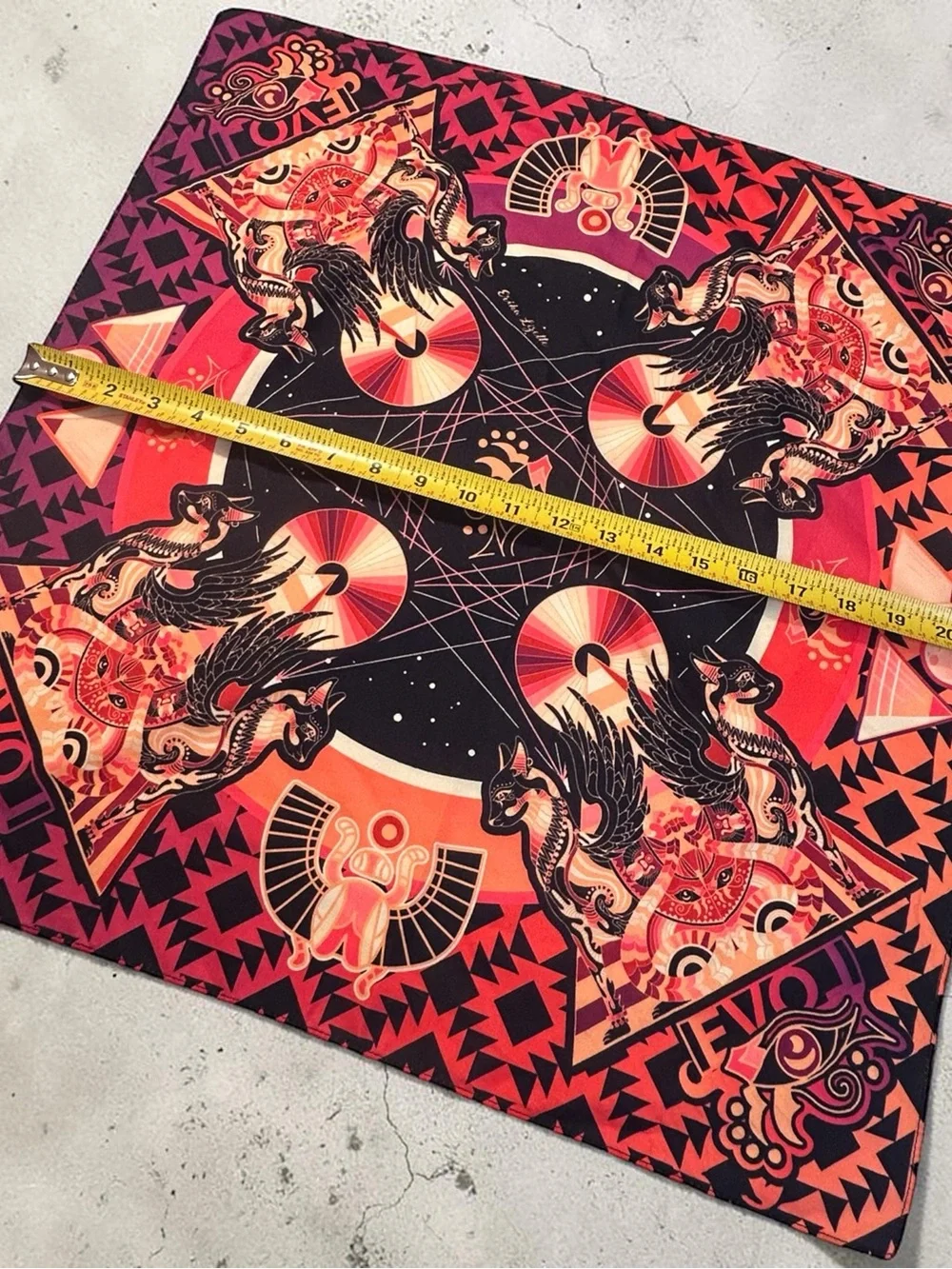 Rare Erika Lizette Egyptian Design Bandana - Limited Edition Scarf